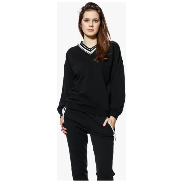Lotto Bluza Owl , czarny, rozmiar S. Czarne bluzy damskie Lotto, s, w paski, z bawełny, bez rękawów, bez kaptura. W wyprzedaży za 53,99 zł.