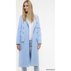 Płaszcz niebieski YY700147_RAL5014. Niebieskie płaszcze damskie Pakamera, na lato, bez wzorów, eleganckie. Za 1260,00 zł.