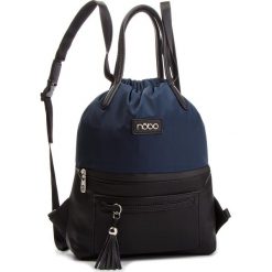 Plecak NOBO - NBAG-F4330-C013 Granatowy Z Czarnym. Niebieskie plecaki damskie marki Nobo, z materiału, eleganckie. W wyprzedaży za 179,00 zł.