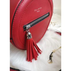 Torebka Crocus red - UNI. Czerwone torebki klasyczne damskie Fanaberia.com, w paski, małe, bez dodatków. Za 49,00 zł.