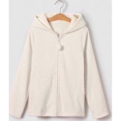 Bluza pluszowa do chodzenia po domu, 10-16 lat. Szare bluzy dziewczęce marki La Redoute Collections, z materiału, z długim rękawem, długie. Za 88,16 zł.