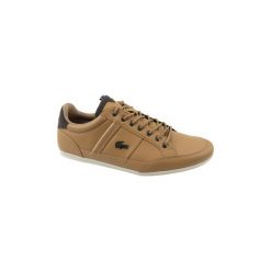 Buty Lacoste Chaymon 118 2 CAM00122B1. Brązowe trampki męskie marki Lacoste, bez wzorów, bez zapięcia. Za 399,99 zł.