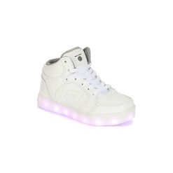Buty Dziecko Skechers ENERGY LIGHTS. Białe trampki dziewczęce Skechers, bez wzorów, bez zapięcia. Za 289,00 zł.