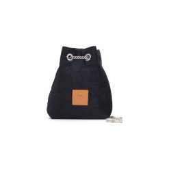 Mały worek Mili Glam Bag 2 - czarny. Czarne torebki klasyczne damskie Militu, bez wzorów, z bawełny, klasyczne, bez dodatków. Za 129,00 zł.