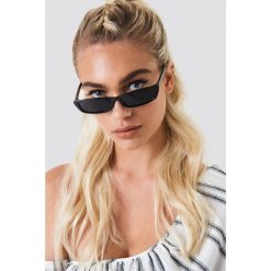 Okulary przeciwsłoneczne damskie: NA-KD Accessories Prostokątne okulary przeciwsłoneczne – Black
