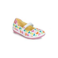 Baleriny Dziecko Agatha Ruiz de la Prada BUTTERFLY. Białe baleriny dziewczęce marki Agatha Ruiz de la Prada, bez wzorów, bez obcasa. Za 319,00 zł.