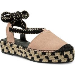 Espadryle EVA MINGE - Telde 3Q 18MJ1372402ES 221. Różowe espadryle damskie marki Eva Minge, bez wzorów, z zamszu, bez obcasa. W wyprzedaży za 189,00 zł.