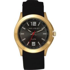 Zegarek kwarcowy w kolorze czarno-złotym. Czarne, analogowe zegarki damskie Metropolitan, Smithfield, Crystal Deluxe & Co., złote. W wyprzedaży za 60,95 zł.