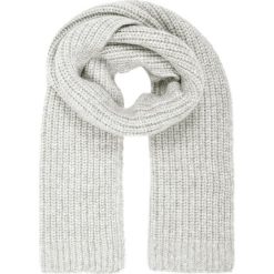 Szaliki damskie: CLOSED SCARF Szal light grey melange