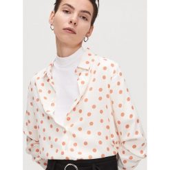 Koszula w groszki - Kremowy. Białe koszule damskie Cropp, s, w grochy, bez kołnierzyka, bez rękawów. Za 69,99 zł.