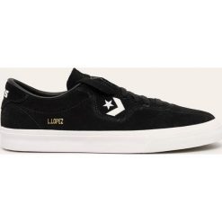 Converse - Tenisówki skórzane x Louie Lopez. Czarne trampki męskie Converse, bez wzorów, ze skóry, na sznurówki. W wyprzedaży za 289,90 zł.