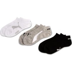 Zestaw 3 par niskich skarpet unisex PUMA - 204202001 White/Grey/Black 325. Szare skarpetki damskie Puma, bez wzorów, z elastanu. Za 39,00 zł.