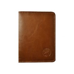 Skórzane Etui na Karty z Włoską Podszewką – karty, dowód rej., gotówka. Pomarańczowe etui damskie Zigner, ze skóry. Za 179,90 zł.