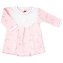 Makoma Body Dziewczęce Z Sukienką Butterfly 86 Biały/Różowy. Różowe body niemowlęce Makoma, bez wzorów, z długim rękawem. Za 35,00 zł.