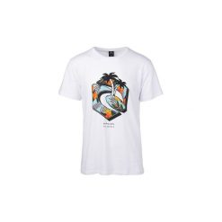 T-shirty z krótkim rękawem Rip Curl Gang Paradise SS Tee para hombre CTEIF5. Białe t-shirty męskie Rip Curl, s, bez wzorów, bez kołnierzyka, krótkie. Za 118,57 zł.
