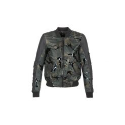 Kurtki krótkie G-Star Raw RACKAM HC BDC CROPPED BOMBER. Zielone kurtki damskie marki G-Star RAW, l, bez wzorów, retro, krótkie, bez kaptura. Za 591,20 zł.