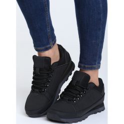 Czarne Buty Sportowe For Now. Czarne buty sportowe damskie Born2be, z materiału. Za 79,99 zł.