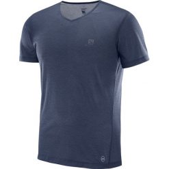 Salomon Koszulka męska Cosmic Block SS Tee Night Sky r. L (400951). Szare koszulki sportowe męskie marki Salomon, l. Za 125,74 zł.