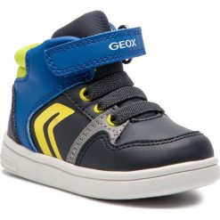 Sneakersy GEOX - B Djrock B. A B842CA 05415 CF43S M Navy/Lime Green. Niebieskie trampki chłopięce Geox, bez wzorów, ze skóry ekologicznej, bez zapięcia. W wyprzedaży za 129,00 zł.