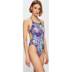 Speedo - Strój kąpielowy. Fioletowe stroje kąpielowe damskie Speedo, bez wzorów, z poliesteru. W wyprzedaży za 139,90 zł.