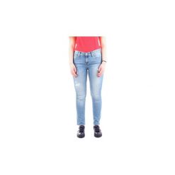 Jeansy slim fit Calvin Klein Jeans J20J209407. Niebieskie jeansy damskie Calvin Klein Jeans, bez wzorów, z jeansu. Za 467,49 zł.