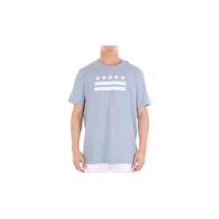 T-shirty z krótkim rękawem Dondup US198JF195UVQ16. Niebieskie t-shirty męskie Dondup, xxl, bez wzorów, bez kołnierzyka, krótkie. Za 214,08 zł.