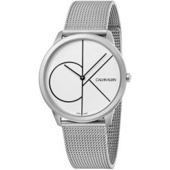 RABAT ZEGAREK CALVIN KLEIN MINIMAL K3M5115X. Szare zegarki męskie Calvin Klein, ze stali. W wyprzedaży za 599,00 zł.