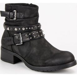 CZARNE WORKERY VINCEZA. Czarne botki damskie na zamek Vinceza. Za 159,00 zł.