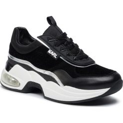 Sneakersy KARL LAGERFELD - KL61724 Black Mix Textile. Czarne półbuty damskie KARL LAGERFELD, ze skóry. W wyprzedaży za 659,00 zł.