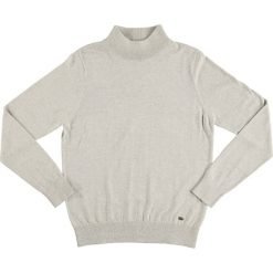 Golfy męskie: Sweter w kolorze jasnoszarym