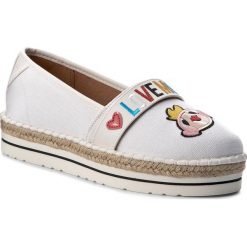 Espadryle damskie na koturnie: Espadryle LOVE MOSCHINO - JA10113G15IE0100 Bianco