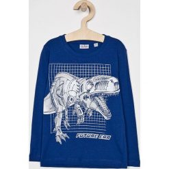 Blukids - Longsleeve dziecięcy 98-134 cm. Niebieskie t-shirty chłopięce Blukids, z nadrukiem, z bawełny, z długim rękawem. W wyprzedaży za 29,90 zł.
