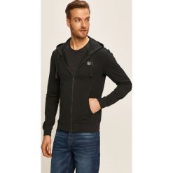 EA7 Emporio Armani - Bluza. Czarne bluzy męskie EA7 Emporio Armani, s, z aplikacjami, z elastanu, z kapturem, bez rękawów, z kapturem. Za 479,90 zł.