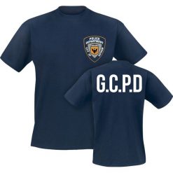 Batman The Dark Knight - Gotham City Police Department T-Shirt niebieski. Niebieskie t-shirty męskie marki Batman, l, z nadrukiem, z okrągłym kołnierzem. Za 79,90 zł.