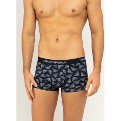 Bokserki Emporio Armani Underwear 111389 9A506 61135. Niebieskie bokserki męskie Emporio Armani Underwear, bez wzorów, z elastanu. W wyprzedaży za 119,00 zł.