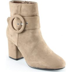 Botki damskie lity: Botki w kolorze khaki
