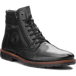 Kozaki RIEKER - 35301-00 Shwarz. Czarne buty zimowe męskie Rieker, z materiału. Za 359,00 zł.