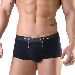 Męskie bokserki GERONIMO Zipper 41B3. Brązowe bokserki męskie Astratex, z bawełny. Za 154,99 zł.
