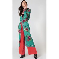 Płaszcze damskie: Free People Kimonowy płaszcz Duster – Green,Multicolor