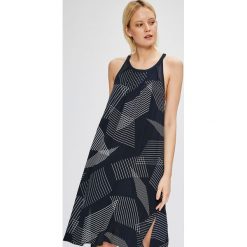 Dkny - Koszula nocna. Niebieskie koszule nocne damskie marki DKNY, s, bez wzorów, z wiskozy, bez rękawów. W wyprzedaży za 179,90 zł.