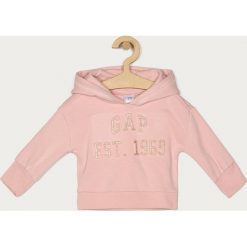 GAP - Bluza dziecięca 74-104 cm. Różowe bluzy dziewczęce GAP, z aplikacjami, z dzianiny, bez rękawów, z kapturem. Za 119,90 zł.