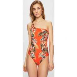 Seafolly - Strój kąpielowy. Pomarańczowe stroje kąpielowe damskie Seafolly, bez wzorów, z elastanu. W wyprzedaży za 299,90 zł.