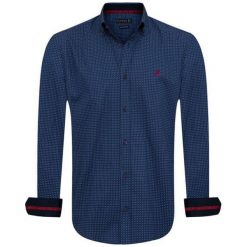 Sir Raymond Tailor Koszula Męska Palm L Ciemnoniebieska. Niebieskie koszule męskie Sir Raymond Tailor, m, bez wzorów, bez kołnierzyka, bez rękawów. Za 159,00 zł.
