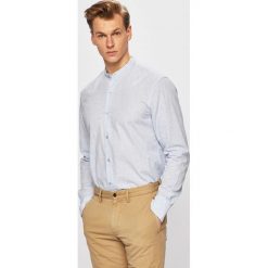 Pierre Cardin - Koszula. Niebieskie koszule męskie Pierre Cardin, bez wzorów, z bawełny, casualowe, ze stójką, z długim rękawem. W wyprzedaży za 129,90 zł.