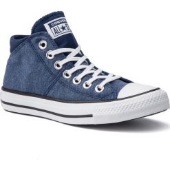 Trampki CONVERSE - Ctas Madison Mid 563448C Navy/White/Black. Niebieskie trampki dziewczęce Converse, bez wzorów, z gumy, na sznurówki. W wyprzedaży za 159,00 zł.