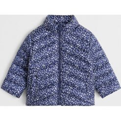Mango Kids - Kurtka dziecięca Ali6 80-104 cm. Niebieskie kurtki dziewczęce z poliesteru, krótkie. Za 89,90 zł.
