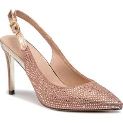 Sandały MENBUR - 09357 Dark Nude 0048. Brązowe klapki damskie Menbur, z aplikacjami, ze skóry ekologicznej, bez obcasa, na obcasie. Za 349,00 zł.