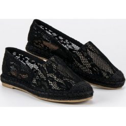 Tomsy damskie: Czarne koronkowe espadryle Seastar czarne