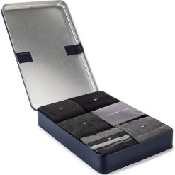 Zestaw 5 par wysokich skarpet unisex TOMMY HILFIGER - 492005001 Black 200. Szare skarpetki damskie TOMMY HILFIGER, bez wzorów, z elastanu. Za 129,99 zł.