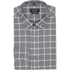 Koszula bexley f2693 długi rękaw custom fit szary. Szare koszule męskie Recman, m, bez wzorów, bez kołnierzyka, z długim rękawem. Za 69,99 zł.